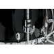 TAMA Starclassic Maple 4-piece shell pack with 22" bass drum, Chrome Shell Hardware PIANO BLACK