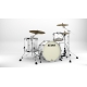 TAMA Starclassic Maple 3-piece shell pack with 22" bass drum, Black Nickel Shell Hardware PIANO WHITE