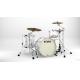 TAMA Starclassic Maple 3-piece shell pack with 22" bass drum, Chrome Shell Hardware PIANO WHITE
