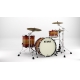 TAMA Starclassic Maple 3-piece shell pack with 22" bass drum, Chrome Shell Hardware RUBY PACIFIC WALNUT BURST