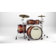 TAMA Starclassic Maple 4-piece shell pack with 22" bass drum, Black Nickel Shell Hardware RUBY PACIFIC WALNUT BURST