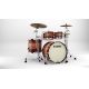 TAMA Starclassic Maple 4-piece shell pack with 22" bass drum, Chrome Shell Hardware RUBY PACIFIC WALNUT BURST