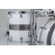 TAMA Starclassic Maple 4-piece shell pack with 22" bass drum, Chrome Shell Hardware SILVER SNOW RACING STRIPE