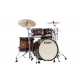 TAMA Starclassic Maple 4-piece shell pack with 22" bass drum, Smoked Black Nickel Shell Hardware TOBACCO SUNBURST MOVINGUI