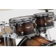 TAMA Starclassic Maple 4-piece shell pack with 22" bass drum, Smoked Black Nickel Shell Hardware TOBACCO SUNBURST MOVINGUI