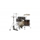 TAMA Starclassic Maple 4-piece shell pack with 22" bass drum, Smoked Black Nickel Shell Hardware TOBACCO SUNBURST MOVINGUI