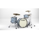 TAMA Starclassic Maple 3-piece shell pack with 22" bass drum, Black Nickel Shell Hardware BLUE & WHITE OYSTER