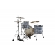 TAMA Starclassic Maple 3-piece shell pack with 22" bass drum, Chrome Shell Hardware BLUE & WHITE OYSTER