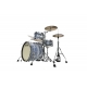 TAMA Starclassic Maple 3-piece shell pack with 22" bass drum, Chrome Shell Hardware BLUE & WHITE OYSTER