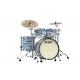 TAMA Starclassic Maple 4-piece shell pack with 22" bass drum, Chrome Shell Hardware BLUE & WHITE OYSTER