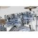 TAMA Starclassic Maple 4-piece shell pack with 22" bass drum, Chrome Shell Hardware BLUE & WHITE OYSTER