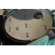 TAMA Starclassic Maple 4-piece shell pack with 22" bass drum, Smoked Black Nickel Shell Hardware SURF GREEN SILK