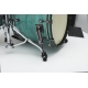 TAMA Starclassic Maple 4-piece shell pack with 22" bass drum, Smoked Black Nickel Shell Hardware SURF GREEN SILK