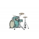 TAMA Starclassic Maple 4-piece shell pack with 22" bass drum, Smoked Black Nickel Shell Hardware SURF GREEN SILK