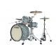 TAMA Starclassic Maple 3-piece shell pack with 22" bass drum, Chrome Shell Hardware SKY BLUE SWIRL