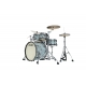 TAMA Starclassic Maple 4-piece shell pack with 22" bass drum, Smoked Black Nickel Shell Hardware SKY BLUE SWIRL