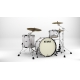 TAMA Starclassic Maple 3-piece shell pack with 22" bass drum, Black Nickel Shell Hardware SNOW WHITE PEARL