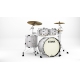 TAMA Starclassic Maple 4-piece shell pack with 22" bass drum, Chrome Shell Hardware SNOW WHITE PEARL