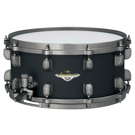 TAMA Starclassic Maple 14"x6.5" Snare Drum, Smoked Black Nickel Shell Hardware FLAT BLACK