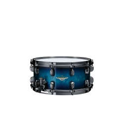 TAMA Starclassic Maple 14"x6.5" Snare Drum, Black Nickel Shell Hardware MOLTEN ELECTRIC BLUE BURST