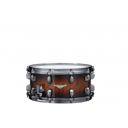 TAMA Starclassic Maple 14"x6.5" Snare Drum, Smoked Black Nickel Shell Hardware TOBACCO SUNBURST MOVINGUI