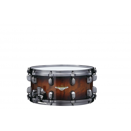 TAMA Starclassic Maple 14"x6.5" Snare Drum, Smoked Black Nickel Shell Hardware TOBACCO SUNBURST MOVINGUI