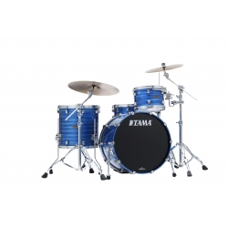 TAMA Starclassic Walnut/Birch 3-piece shell pack with 22" bass drum LACQUER OCEAN BLUE RIPPLE