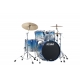 TAMA Starclassic Walnut/Birch 4-piece shell pack with 22" bass drum MOLTEN BLUE ICE FADE