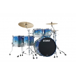 TAMA Starclassic Walnut/Birch 5-piece shell pack with 22" bass drum MOLTEN BLUE ICE FADE