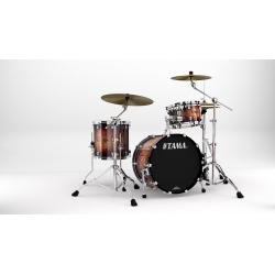 TAMA Starclassic Walnut/Birch 3-piece shell pack with 20" bass drum MOLTEN BROWN BURST