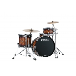 TAMA Starclassic Walnut/Birch 3-piece shell pack with 22" bass drum MOLTEN BROWN BURST
