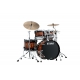 TAMA Starclassic Walnut/Birch 4-piece shell pack with 22" bass drum MOLTEN BROWN BURST