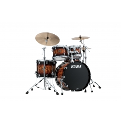 TAMA Starclassic Walnut/Birch 4-piece shell pack with 22" bass drum MOLTEN BROWN BURST