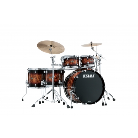 TAMA Starclassic Walnut/Birch 5-piece shell pack with 22" bass drum MOLTEN BROWN BURST