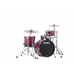 TAMA Starclassic Walnut/Birch 3-piece shell pack with 20" bass drum MOLTEN DARK RASPBERRY FADE