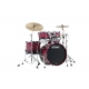 TAMA Starclassic Walnut/Birch 4-piece shell pack with 22" bass drum MOLTEN DARK RASPBERRY FADE