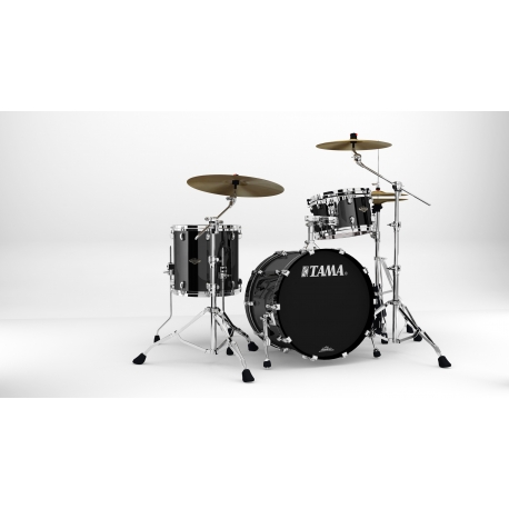 TAMA Starclassic Walnut/Birch 3-piece shell pack with 20" bass drum PIANO BLACK