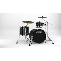 TAMA Starclassic Walnut/Birch 3-piece shell pack with 22" bass drum PIANO BLACK