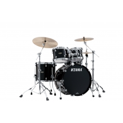 TAMA Starclassic Walnut/Birch 4-piece shell pack with 22" bass drum PIANO BLACK
