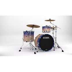 TAMA Starclassic Walnut/Birch 3-piece shell pack with 22" bass drum SATIN PURPLE ATMOSPHERE FADE