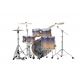 TAMA Starclassic Walnut/Birch 4-piece shell pack with 22" bass drum SATIN PURPLE ATMOSPHERE FADE