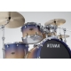 TAMA Starclassic Walnut/Birch 4-piece shell pack with 22" bass drum SATIN PURPLE ATMOSPHERE FADE