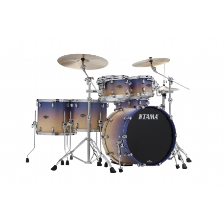 TAMA Starclassic Walnut/Birch 5-piece shell pack with 22" bass drum SATIN PURPLE ATMOSPHERE FADE