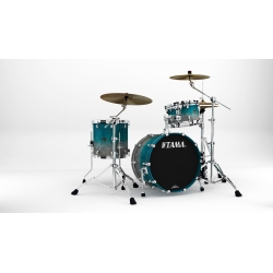 TAMA Starclassic Walnut/Birch 3-piece shell pack with 20" bass drum SATIN SAPPHIRE FADE