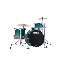 TAMA Starclassic Walnut/Birch 3-piece shell pack with 22" bass drum SATIN SAPPHIRE FADE