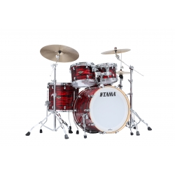 TAMA Starclassic Walnut/Birch 4-piece shell pack with 22" bass drum RED OYSTER