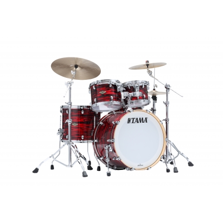 TAMA Starclassic Walnut/Birch 4-piece shell pack with 22" bass drum RED OYSTER