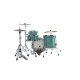 TAMA Starclassic Walnut/Birch 3-piece shell pack with 22" bass drum SURF GREEN SILK