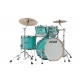 TAMA Starclassic Walnut/Birch 4-piece shell pack with 22" bass drum SURF GREEN SILK