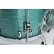 TAMA Starclassic Walnut/Birch 4-piece shell pack with 22" bass drum SURF GREEN SILK